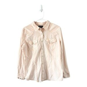 Wrangler Retro Women’s Long Sleeve Western Snap Shirt Size Large